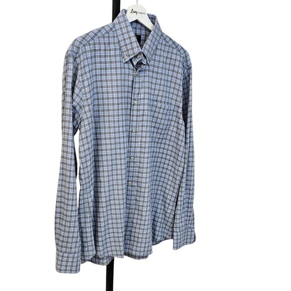 Paul & Shark Yachting Men's Long Sleeve Button Down Shirt Size Large Check Print - Picture 7 of 9